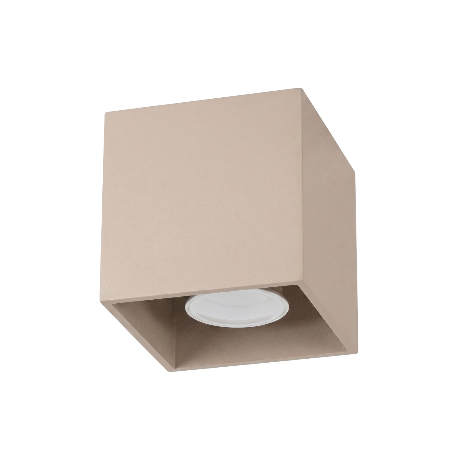 Deckenleuchten Quad Taupe 1xgu10 10cm Aluminium Sollux