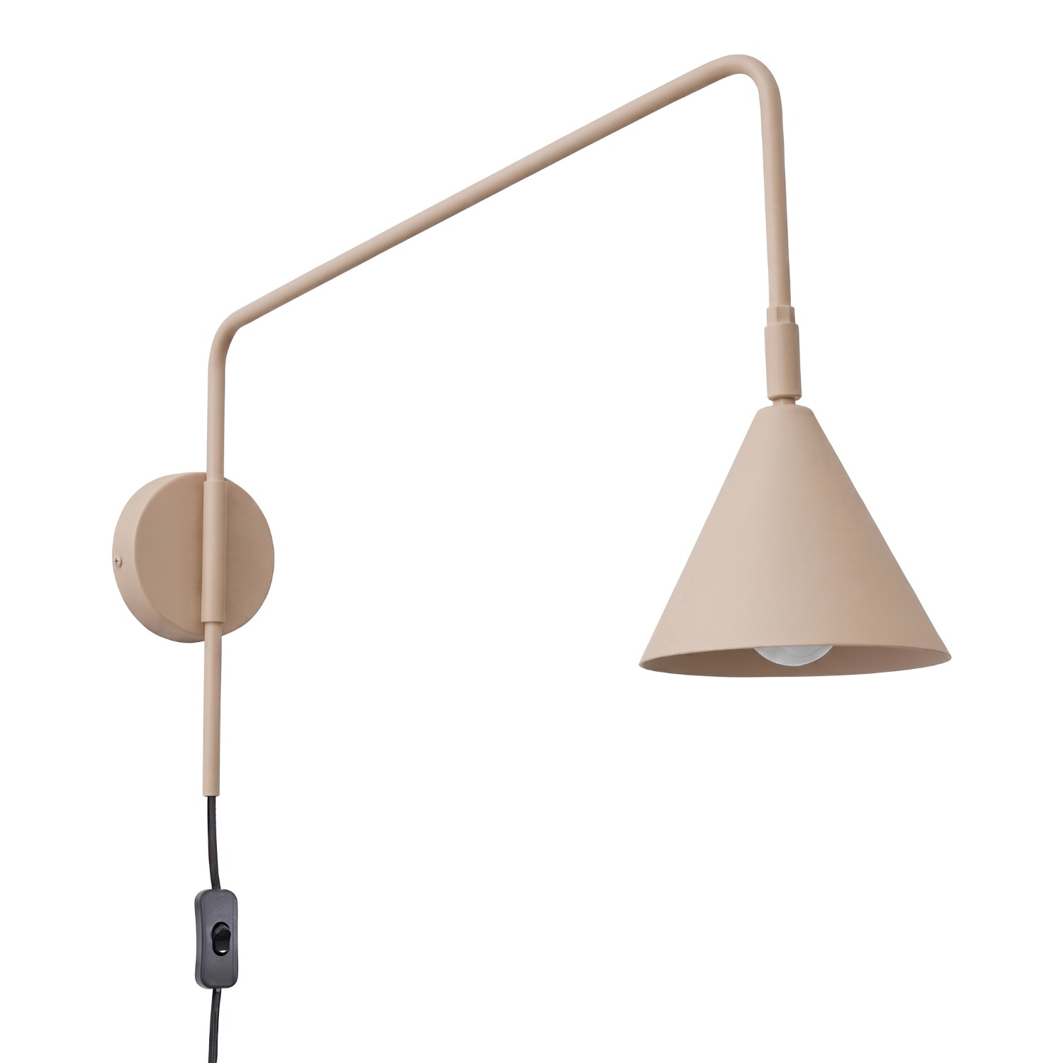 Wandleuchten Nox Taupe 1xe14 14cm Stahl Sollux