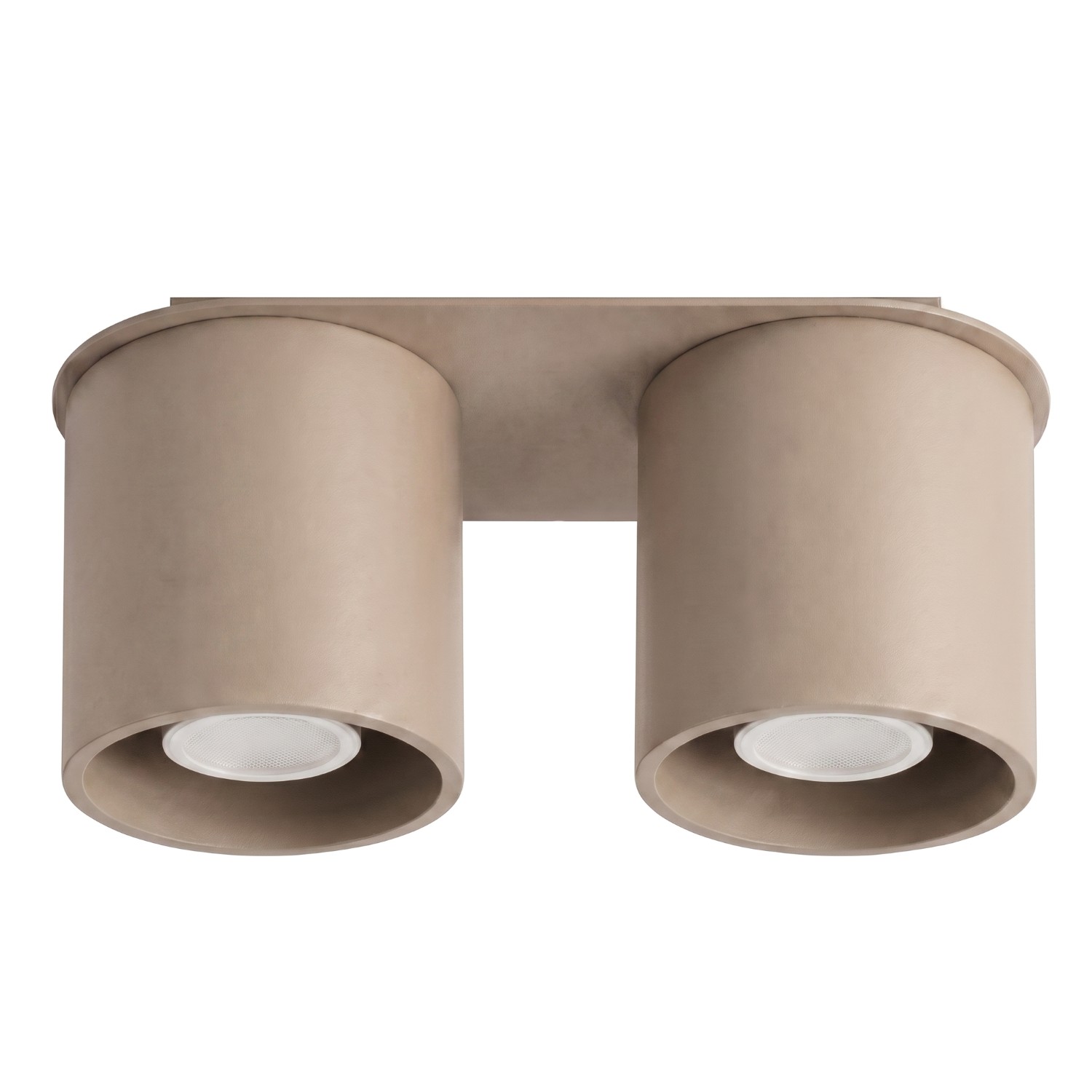 Deckenleuchten Orbis Taupe 2xgu10 26cm Aluminium Sollux
