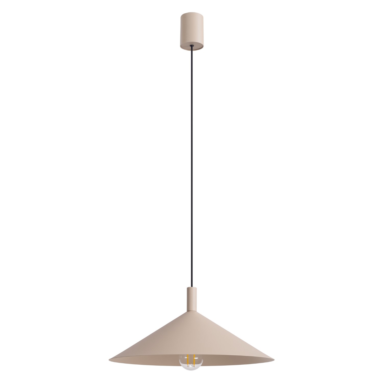 Pendelleuchten Nox Taupe 1xe27 40cm Stahl Sollux