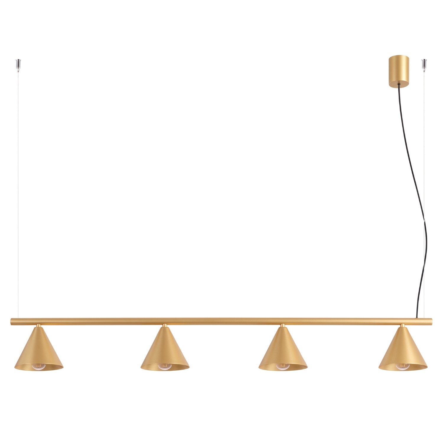 Kronleuchter Nox Gold 4xe14 122cm Stahl Sollux