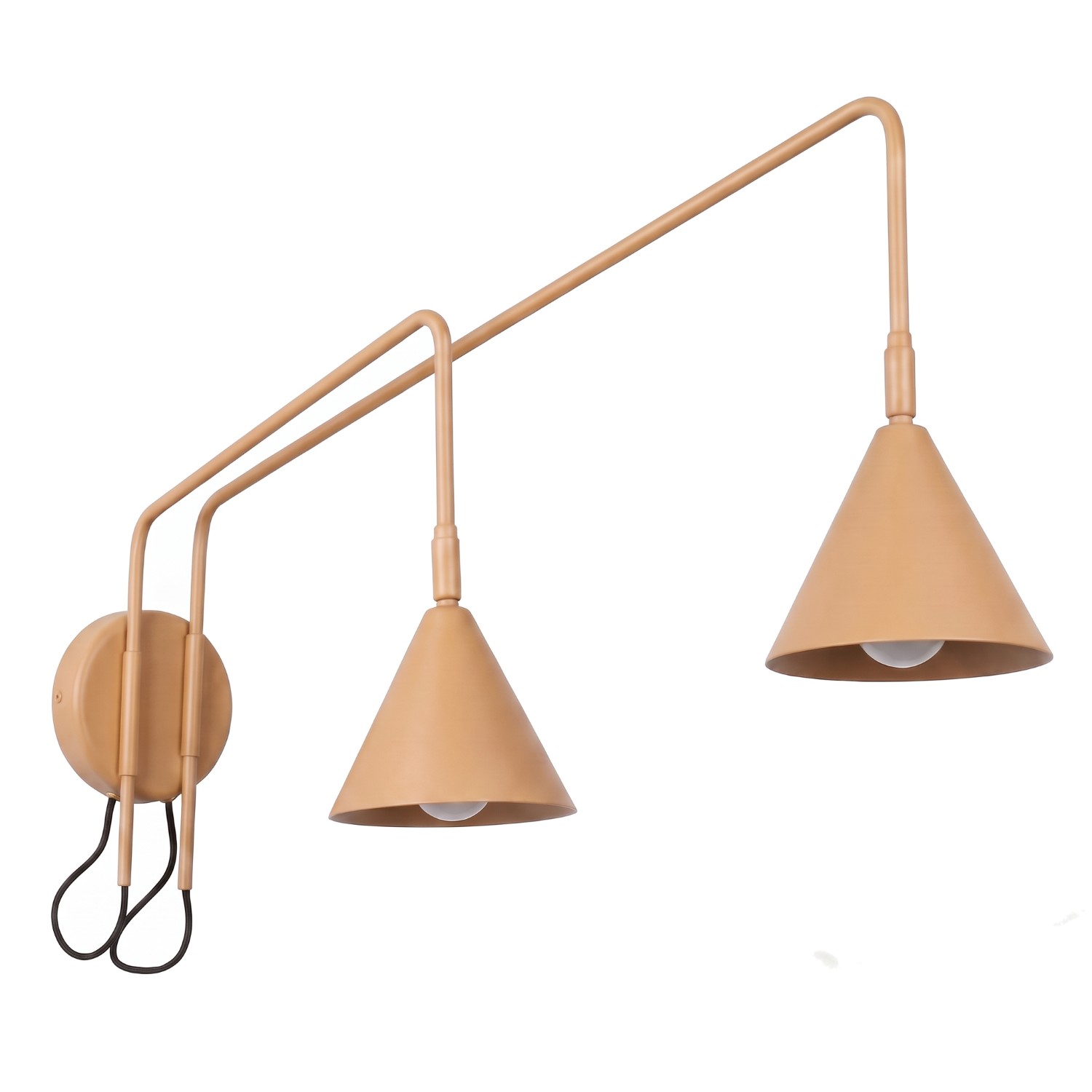 Wandleuchten Nox Gold 2xe14 150cm Stahl Sollux