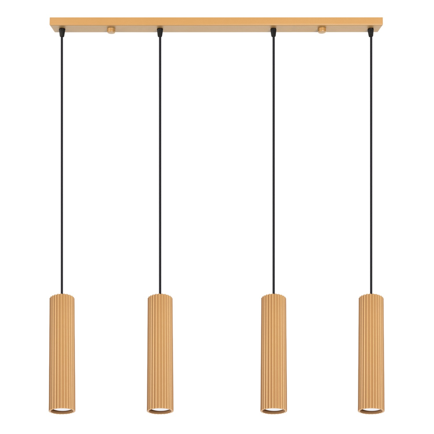 Pendelleuchten Karbon Gold 4xgu10 81cm Aluminium Sollux