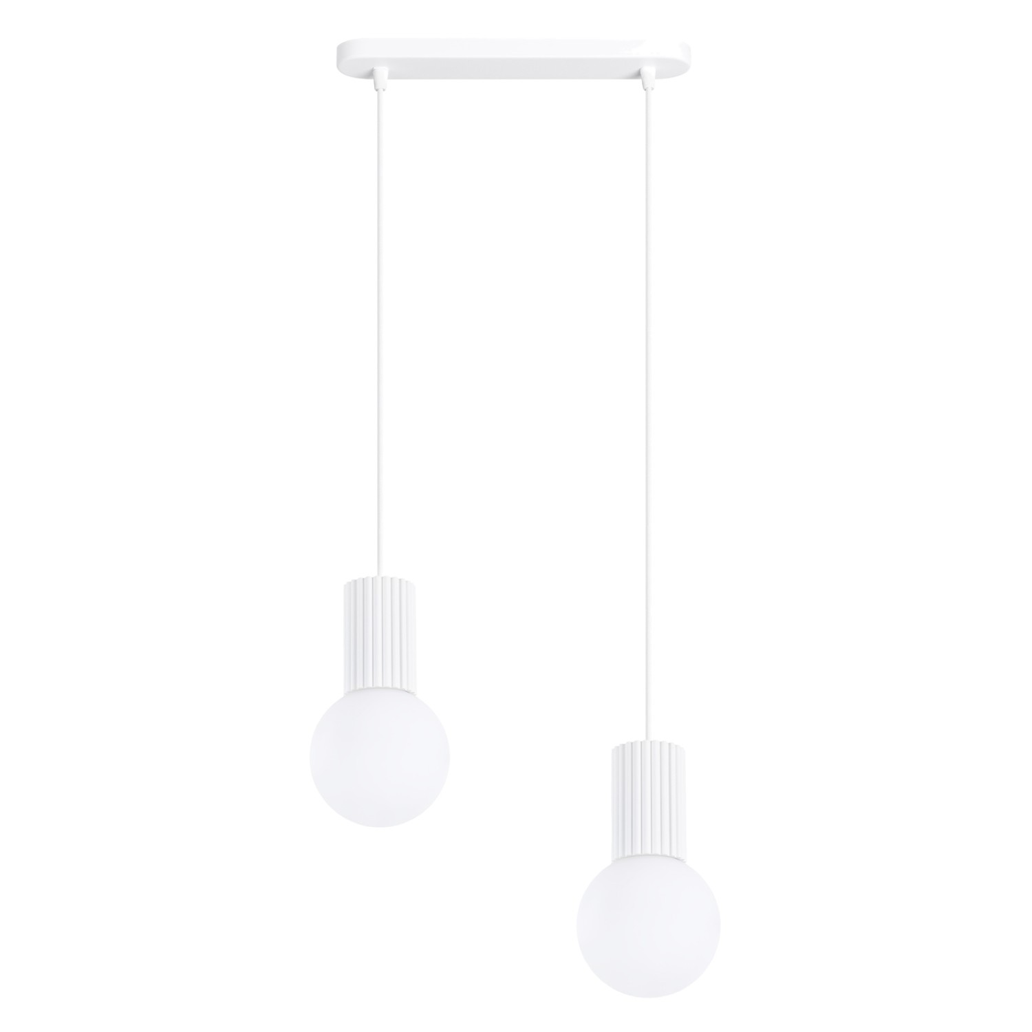 Pendelleuchten Halo Weiß 2xg9 33.5cm Aluminium Sollux
