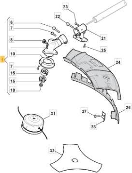 Getriebekopf Cg415.3 -rdc Original Stiga - 183820507/0