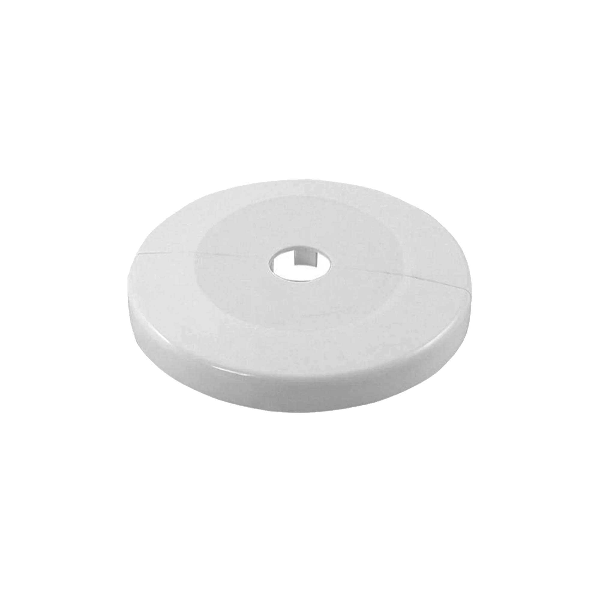 Tecuro Scharnierrosette Ø 32 Mm X Ø 130 Mm X 23 Mm - Kunststoff Abs Weiß