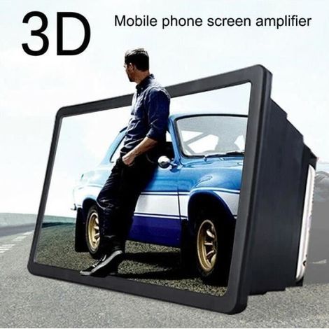 Tragbare 3d-bildschirmvergrößerung, Videoverstärker, Hd-filmständer Für Smartphones – Schwarz Lia6131
