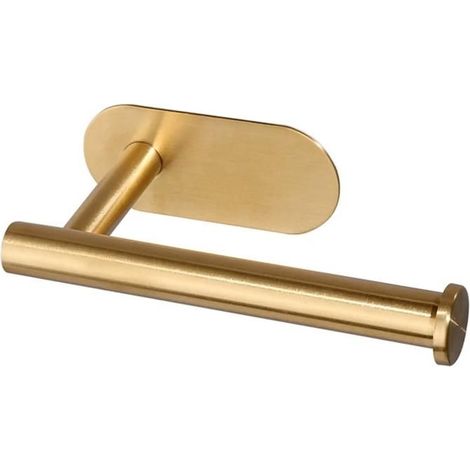 Pzcc Toilettenpapierhalter Ohne Loch, Wandmontage, Gold