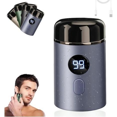 Easy Trim Rasierer, Mini-elektrorasierer Für Männer, Easy Trim Intimrasierer, Abwaschbar, Kabellos, Usb-anschluss, Reisegröße, Nass- Und Trockenrasur (blau)