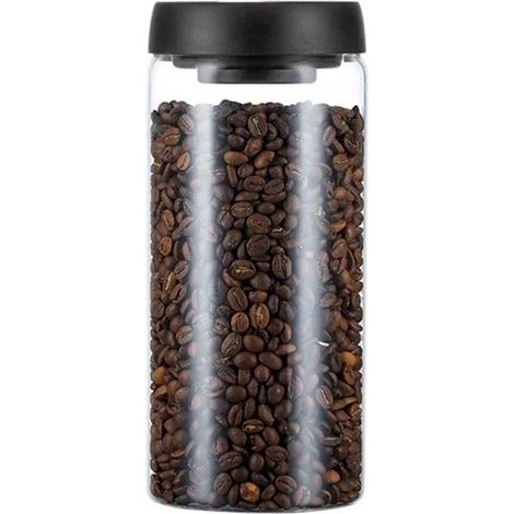 Glasbehälter Für Kaffeebohnen, Luftdichter Vorratsbehälter Für Müsli, Süßigkeiten, Zur Frischeerhaltung, 1800-ml-vorratsglas