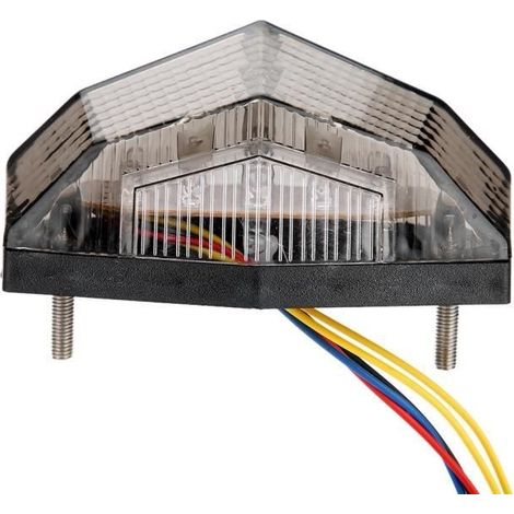 Salutuya Motorrad-rücklicht, Modifiziertes Led-rücklicht Mit Warnleuchte, Bremslicht, Blinker Und Automatischer Verriegelung