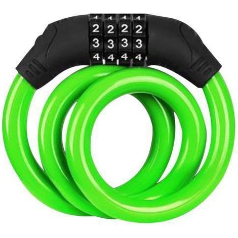 Stück Fahrradschloss, 4-stelliges Fahrradschloss Mit Sicherheitscode - Vertikal (12 X 650 Mm)