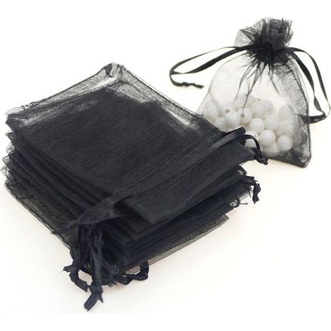 Set Mit 100 Organza-geschenktüten (9 X 12 Cm) Für Elegante Geschenkverpackung.