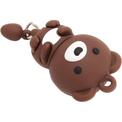 Qiilu 64 Gb Usb 2.0-stick – Stoßfest – Niedliches Bären-design – Plug & Play
