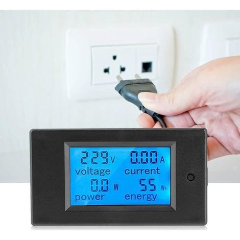 Tbest Ac 100a Digital-leistungsmesser (80-260v) - Zeigt Spannung, Kwh, Watt, Volt Und Ampere An