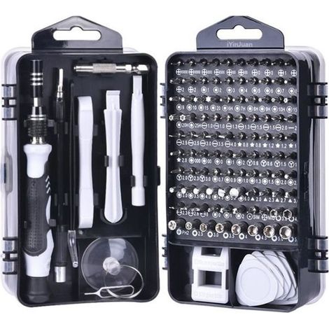 115-in-1 Präzisionsschraubendreher-set Smartphone-reparaturwerkzeug Für Handys, Laptops, Brillen, Uhren, Spielzeug Und Schmuck (grau)