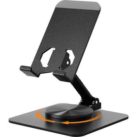 Tisch-handyhalterung [360°-drehung], Höhenverstellbare Handyhalterung Mit Mehreren Winkeln, Faltbare Handyhalterung, Universelle Handyhalterung Für Alle Handys Und Tablets