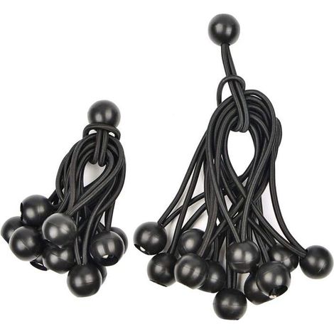 40 Stück Professionelle Planenspanner Mit Kugel, Kabelbindern, Elastischem Spanner, Gummispanner, Für