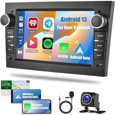 7-zoll-android-autoradio Mit 1 Gb + 32 Gb Speicher, Kabellosem Carplay Und Android Auto – Integriertem Gps – Bluetooth-freisprecheinrichtung – Kompatibel Mit Opel Corsa, Astra Und Zafira