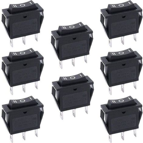 8-teiliger Ein/aus-ein Spdt 3-positionen-wippschalter, 3-polig, 15 A 250 V, 20 A 125 V Ac, Für Pkw