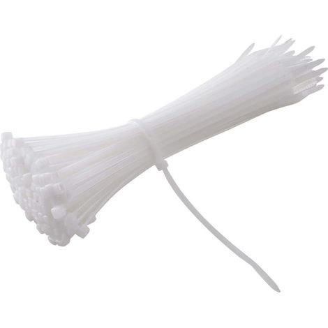 Nylon-kabelbinder 6/6 – 200 Mm × 3,6 Mm, 18 Kg Bruchfestigkeit, Packung Mit 100 Stück, Für Extreme Einsatzbedingungen (−25 °c Bis +80 °c)