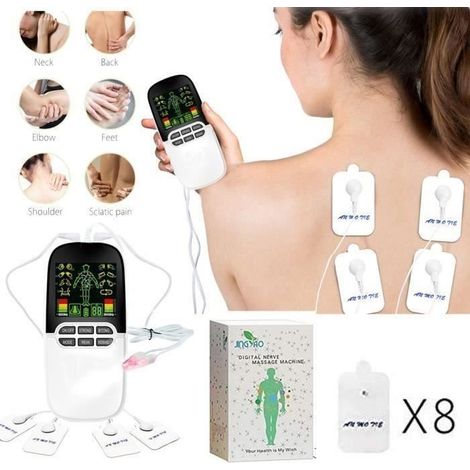 Smt Tens Schmerzlinderungs-elektrodenmassagegerät, Für Rückenschmerzen, Ischias Und Muskelschmerzen, 8 Pads