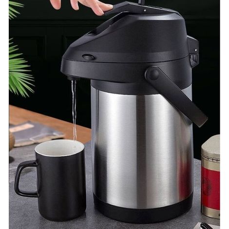 1,8-liter-thermoskanne Aus Edelstahl – Hält Kaffee Und Tee 12 Stunden Lang Heiß – Für Kaffee Und Tee – Mit Ausgießverschluss