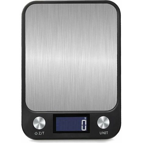 Schwarze Digitale Küchenwaage Mit Touch-bedienung, 1 G Bis 10 Kg, Usb-ladefunktion, Hellem Lcd-display, Hochpräziser Elektronischer Waage