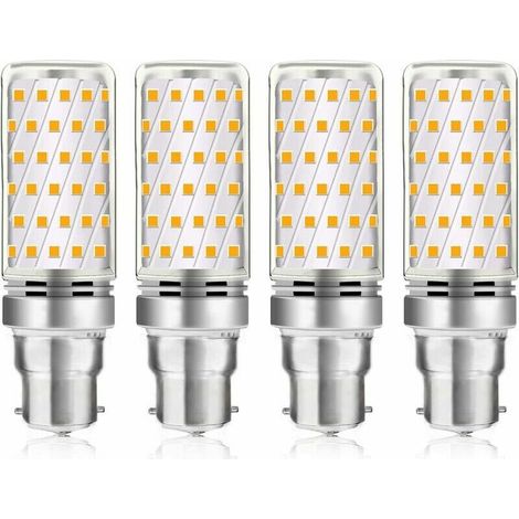 B22 16w Led-lampe, Kaltweiß 6000k, 1600lm, Entspricht 100w-120w Halogen B22, Ac 230v, B22 Lampe Für Garage/studio, Nicht Dimmbar, 4er-pack [energieklasse A]