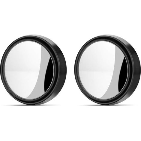 Paar Schwarze Weitwinkel-rückspiegel, 2er-pack Hd-autospiegel, 360°-rundspiegel, Verstellbarer Weitwinkel-totwinkelspiegel Für Alle Fahrzeuge