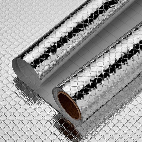 Selbstklebende Küchenfolie Aus Aluminiumfolie, Hitzebeständig, Ölbeständig, Wasserdicht, Schimmelresistent, Diy-möbelfolie Für Küchen, Schränke,