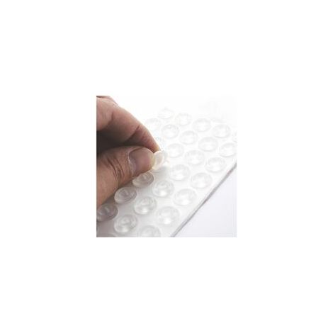 100 Stück Transparente Schutzpads, Selbstklebende, Weiche Silikonpads, Rückstandsfrei, Transparente Türstopper, Türdämpfer, Transparente Silikonpuffer Für Türknäufe Und Schränke