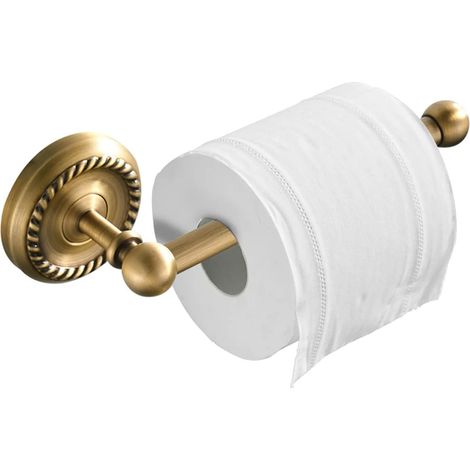 Wandmontierter Toilettenpapierhalter Aus Gealtertem Bronzemessing – 20 Cm – Elegantes Und Robustes Design Für Das Badezimmer