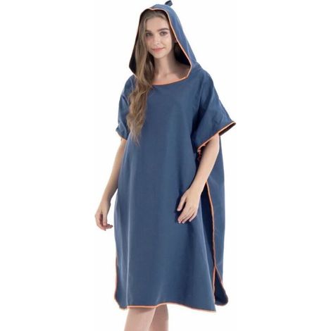 Saugfähiges, Schnelltrocknendes Mikrofaser-badecape – 90 X 110 Cm – Für Surfer Und Schwimmer – Maschinenwaschbar