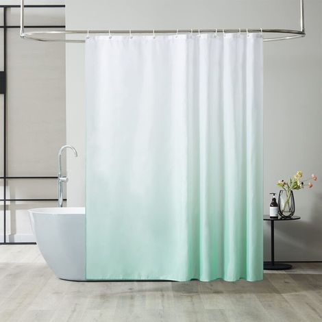 Stück Duschvorhang (90 X 180 Cm, Hellgrün), Schimmelresistent, Maschinenwaschbar, Ideal Für Wohnmobile Und Duschkabinen, Wasserdichtes Polyester
