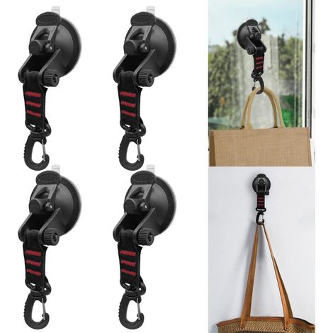 4er-set Saugnapf-anker, Robuste Camping-saugnäpfe, Auto-saugnäpfe Mit Haken Für Zelte, Markisen Und Campingplanen – Zubehör