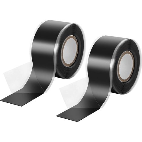 X 3 M Rollen Selbstverschweißendes Silikonband, Isolier- Und Dichtungsband (wasser- Und Luftdicht), 25 Mm Breit, Schwarz