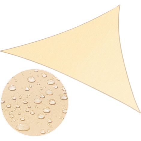 Sonnensegel, Uv-schutz, Sonnenschutz, Einfach Zu Montieren, (3 M X 3 M X 3 M, Beige)