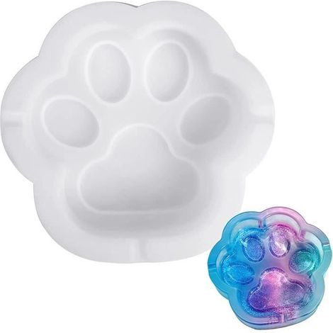 Epoxid-silikonform – Katzenpfoten – 16 X 16 Cm – Weiß – Diy – Heimdekoration