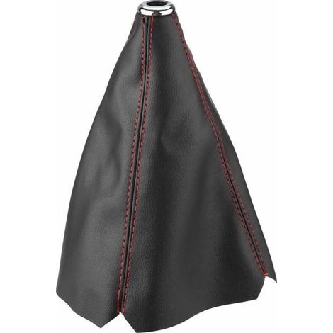 Schaltknaufmanschette-set, Universelle Schaltknaufmanschette Aus Glänzend Schwarzem Pu-leder