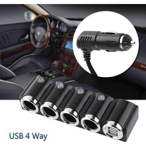 Universelles Kfz-zigarettenanzünder-ladegerät Mit Mehreren Usb-anschlüssen (12 V/24 V Dc)
