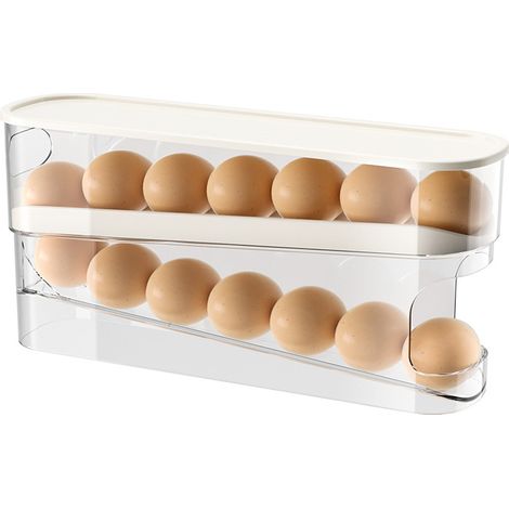 Weißer Eierkarton, 30,38,514,2 Cm, 1 Stück, Zur Aufbewahrung Im Kühlschrank Und In Der Küche.