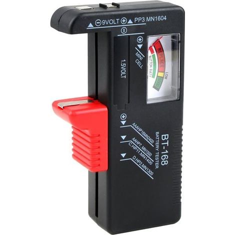 Aimoonsa Universal-batterietester - Analog Für Aa-, Aaa-, Cd-, 9v- Und Knopfzellen, Funktioniert Ohne Batterien