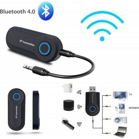 Bluetooth-transmitter, Kabelloser Bluetooth-adapter Mit 3,5-mm-klinkenstecker, Aux- Und Usb-kabel Für Kopfhörer Und Fernseher