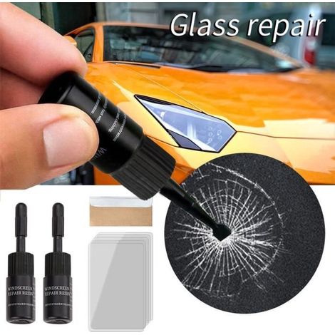 Autofensterglas-riss- Und Absplitterungs-harz-windschutzscheiben-reparaturset Diy-werkzeugset 30ml Ahuhaok3916
