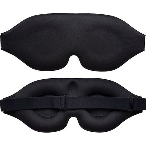 Schlafmaske – Novidia – 3d – Memory-schaum – 100 % Verdunkelung – Schwarz