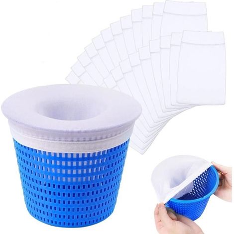 Poolskimmersocken, 20er-packung, Wiederverwendbares Skimmerfilternetz