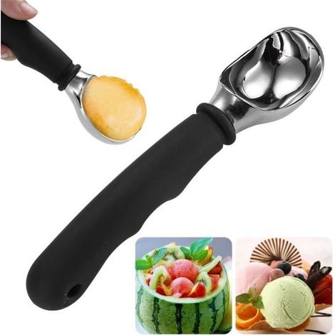 Eiskugelportionierer – Rutschfest – Zinklegierung – Schwarz – 18,5 Cm – Multifunktional