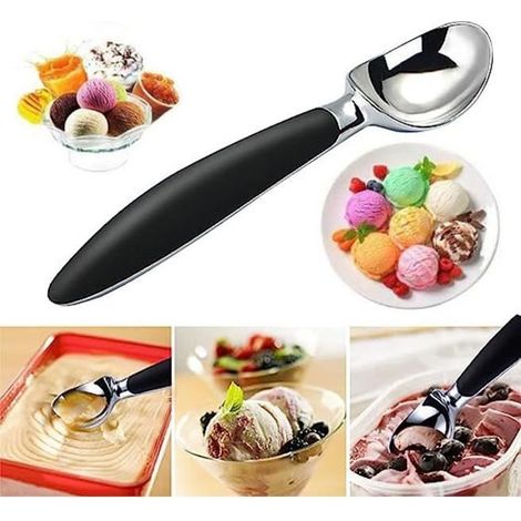 Eiskugelportionierer, Edelstahl-eiskugelportionierer, Sahneportionierer Mit Griff, Für Kekse, Sorbet, Zuhause, Dessertladen