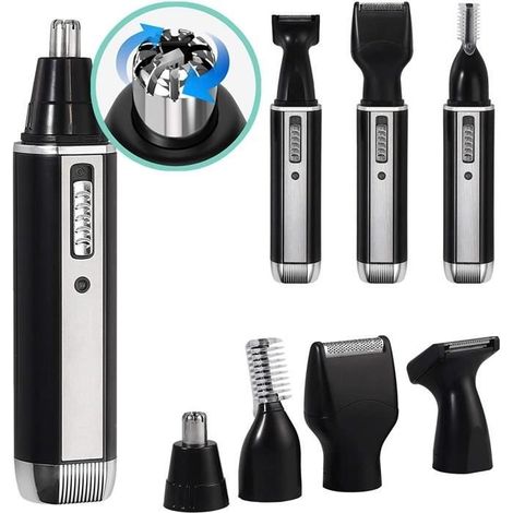4-in-1 Usb-wiederaufladbarer Nasen- Und Ohrhaartrimmer, Elektrischer Haartrimmer, Barttrimmer, Augenbrauentrimmer, Gesichtshaartrimmer, Rasierer